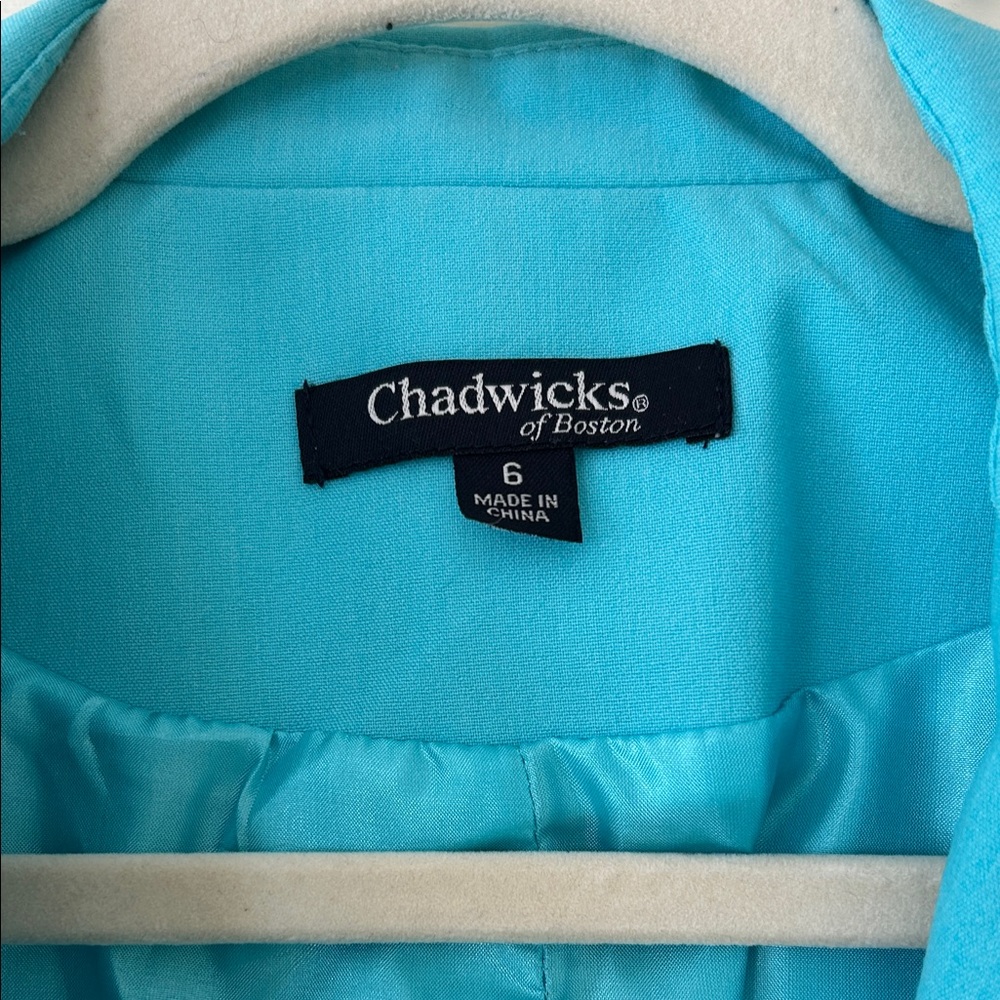 Chadwicks Women's Teal Blazer - Picture 2 of 5